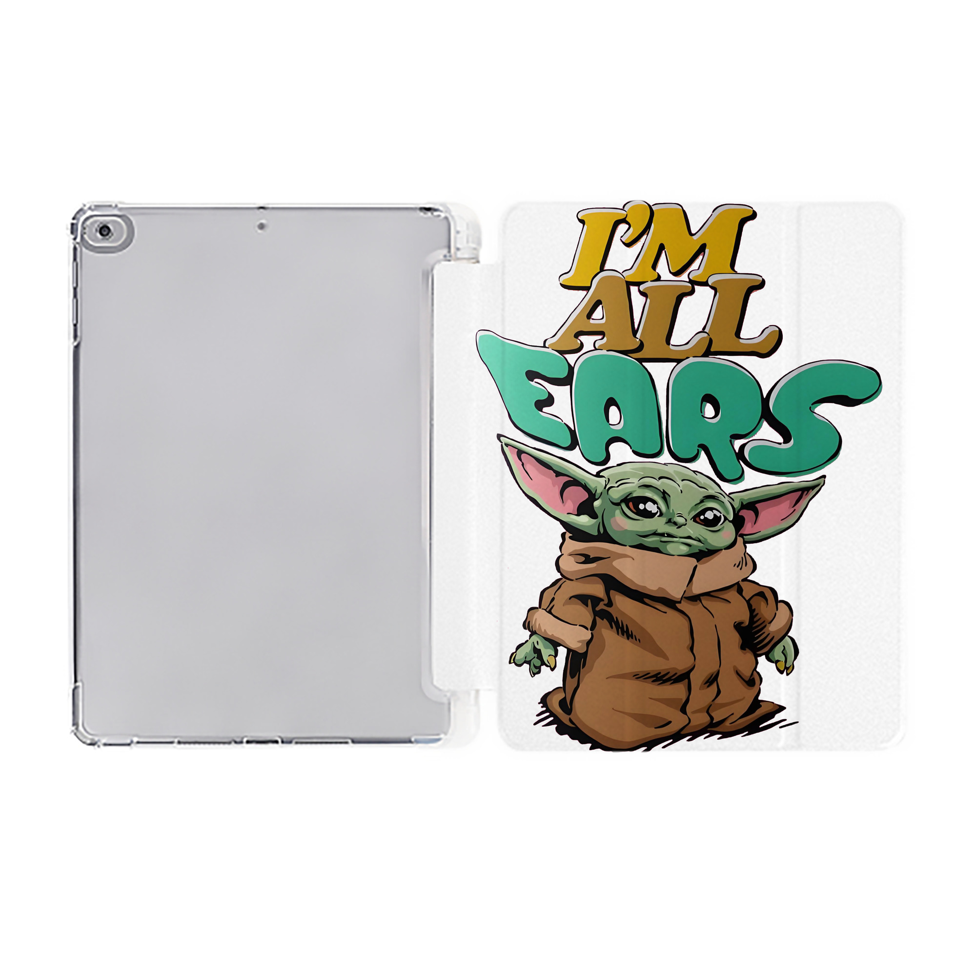（画像用） スター・ウォーズ Star Wars IPad ケース ペン収納付き 三つ折りスタンド PUレザー×シリコン 対応機種9.5/10.5/10.9インチ